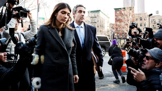 El exabogado personal de Donald Trump, Michael Cohen, a su llegada al Tribunal El exabogado personal de Donald Trump, Michael Cohen, a su llegada al Tribunal