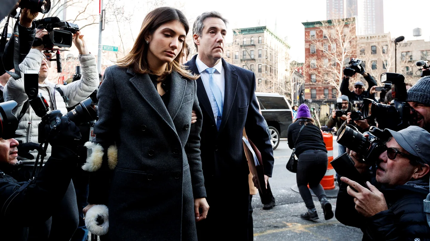 El exabogado personal de Donald Trump, Michael Cohen, a su llegada al Tribunal El exabogado personal de Donald Trump, Michael Cohen, a su llegada al Tribunal