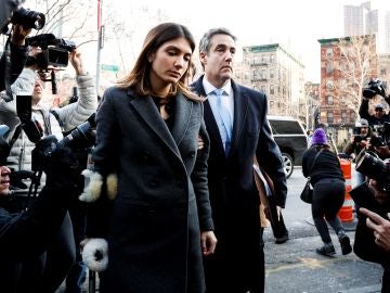 El exabogado personal de Donald Trump, Michael Cohen, a su llegada al Tribunal El exabogado personal de Donald Trump, Michael Cohen, a su llegada al Tribunal