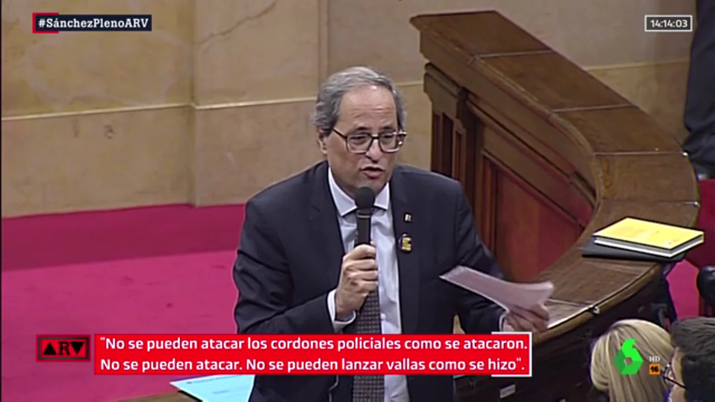 El presidente de la Generalitat, Quim Torra El presidente de la Generalitat, Quim Torra