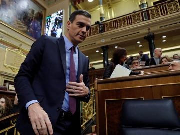 El presidente del Gobierno, Pedro Sánchez, a su llegada al Congreso El presidente del Gobierno, Pedro Sánchez, a su llegada al Congreso