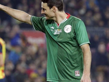 Aduriz celebra un gol de la Euskal Selekzioa a Catauña Aduriz celebra un gol de la Euskal Selekzioa a Catauña