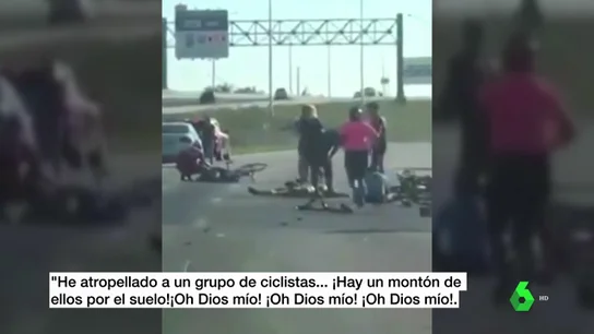 La desgarradora llamada de una conductora tras atropellar a 14 ciclistas en Florida: "¡Dios mío! Hay un montó de ellos en el suelo" La desgarradora llamada de una conductora tras atropellar a 14 ciclistas en Florida: "¡Dios mío! Hay un montó de ellos en el suelo"