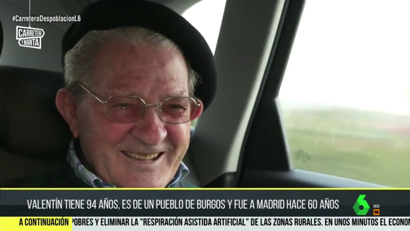Valent&iacute;n emocionado en su visita a Madrid