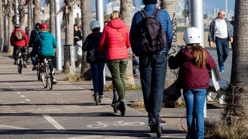 Usuarios de patinetes eléctricos