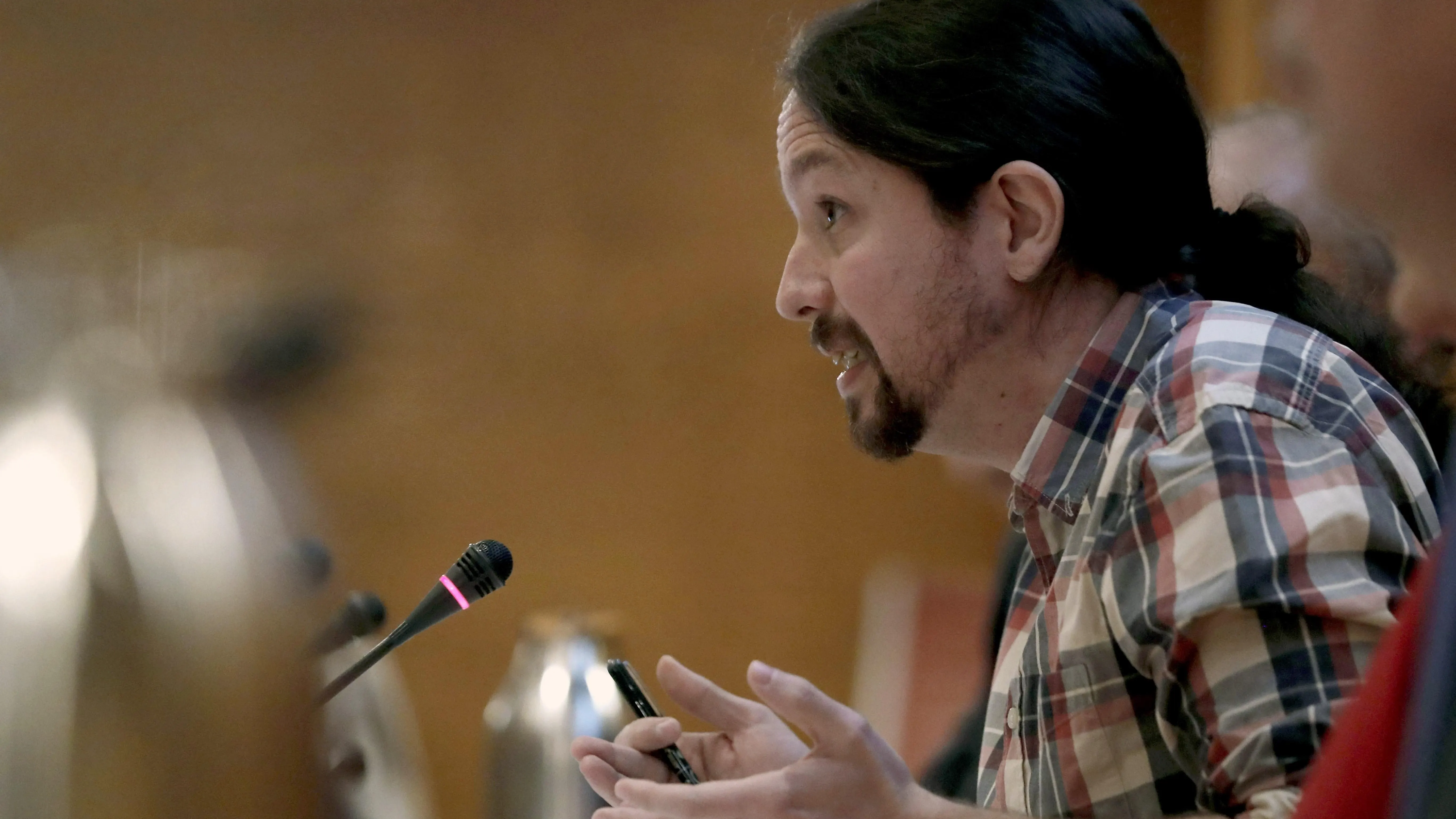 El secretario general de Podemos, Pablo Iglesias