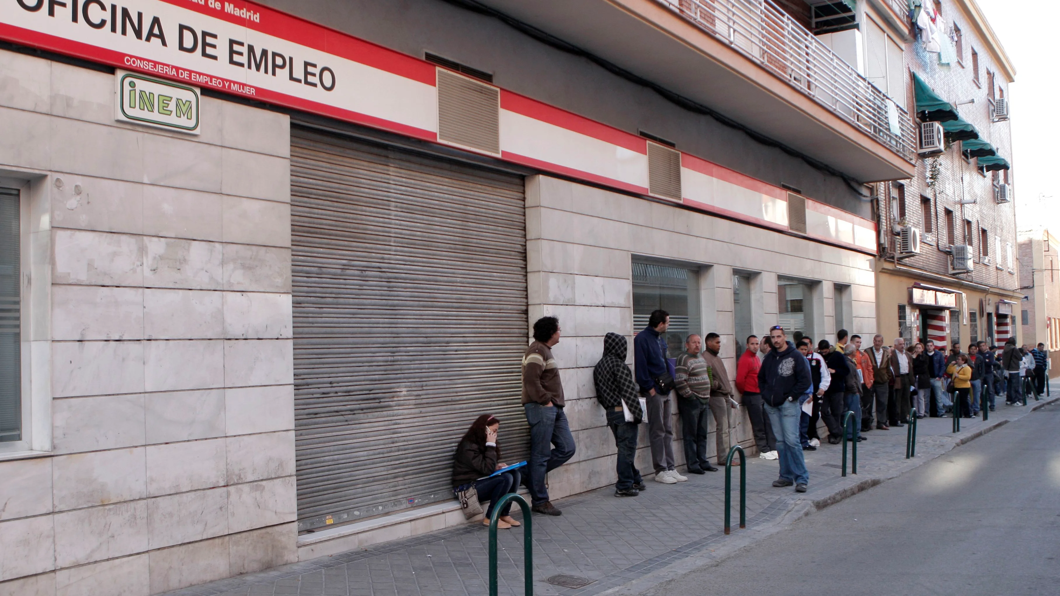 Vista de una oficina de empleo