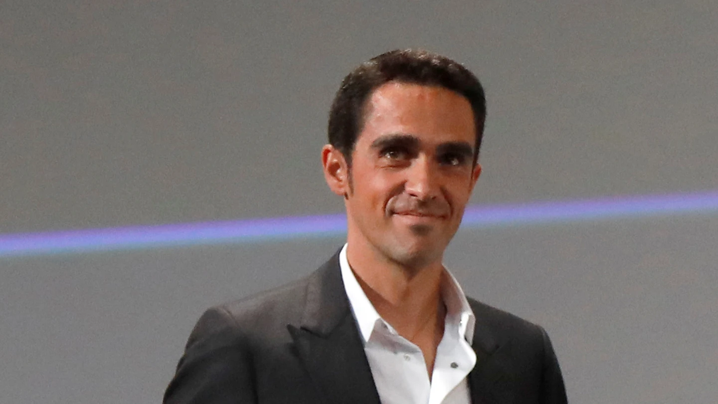 Alberto Contador, durante un acto Alberto Contador, durante un acto