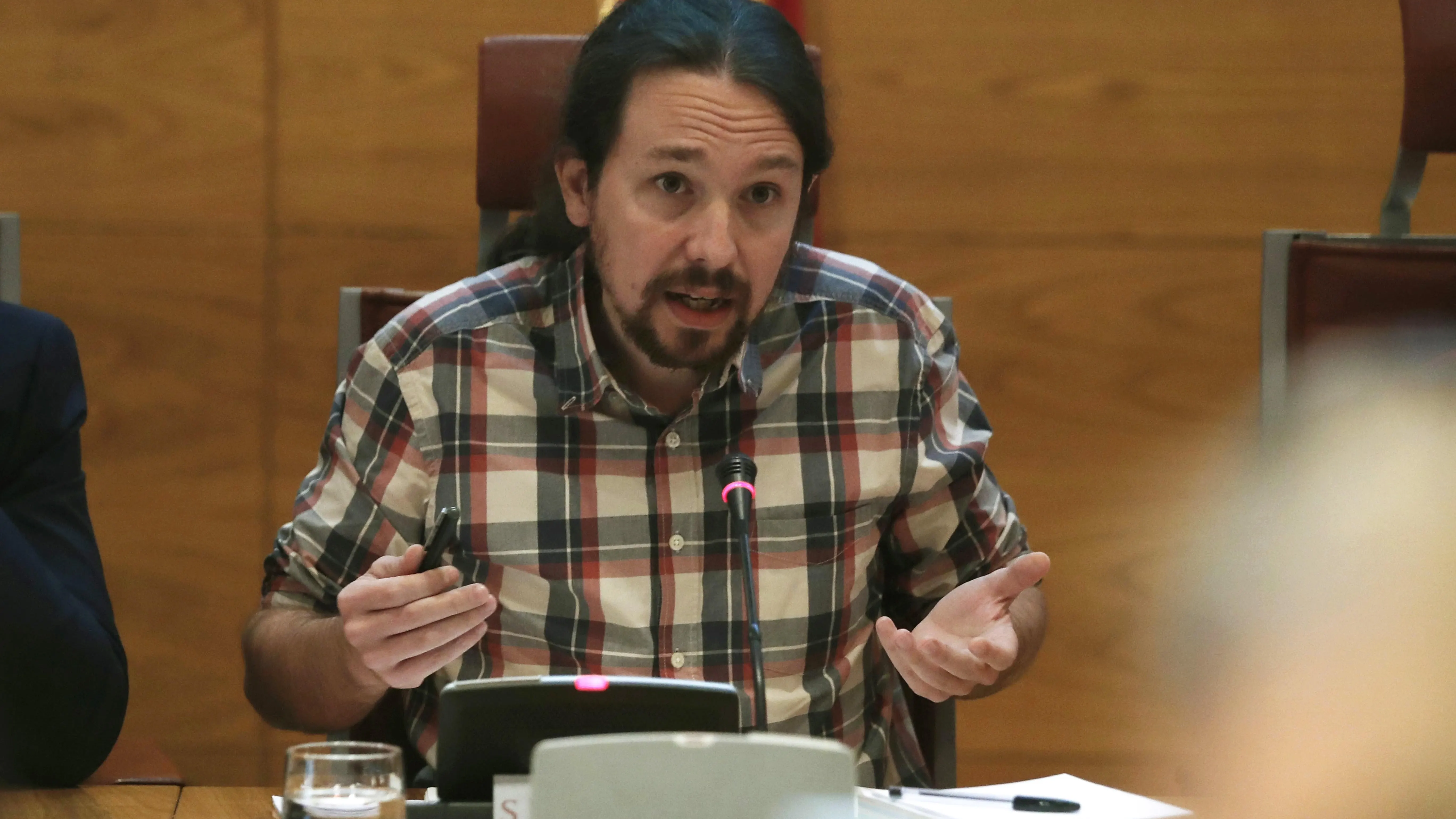  El secretario general de Podemos, Pablo Iglesias