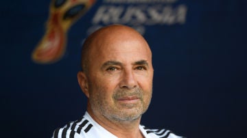 El entrenador Jorge Sampaoli
