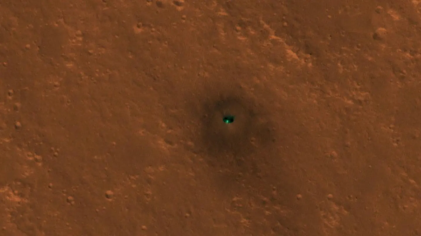 Imagen tomada desde el espacio del InSight Imagen tomada desde el espacio del InSight
