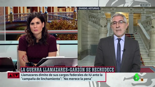 El 'dardo' de Llamazares a Garzón: "No voy a establecer un diálogo con alguien que utiliza el insulto y la descalificación" El 'dardo' de Llamazares a Garzón: "No voy a establecer un diálogo con alguien que utiliza el insulto y la descalificación"
