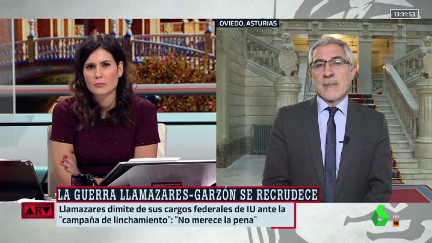 El 'dardo' de Llamazares a Garz&oacute;n: "No voy a establecer un di&aacute;logo con alguien que utiliza el insulto y la descalificaci&oacute;n"