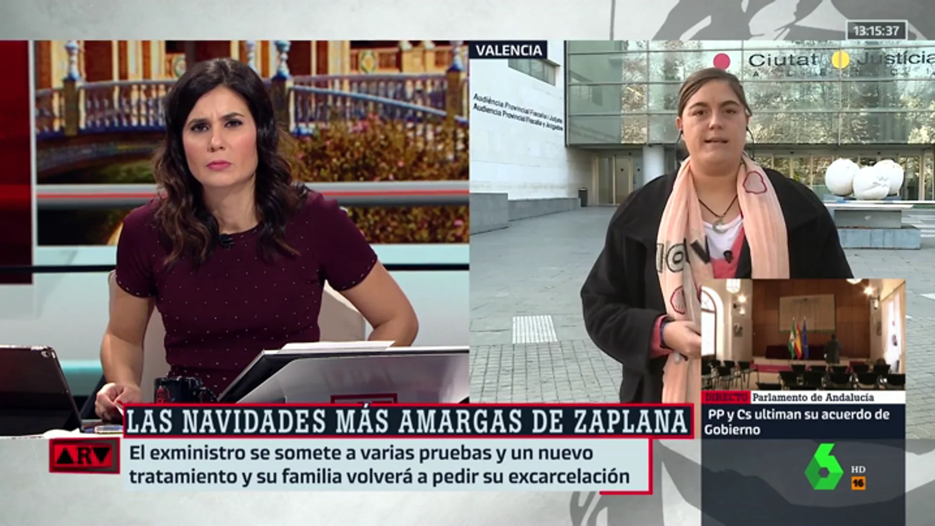 Loreto Ochando: "La juez mantiene una postura poco humana con Zaplana. El informe médico es lapidario, pone los pelos de punta"