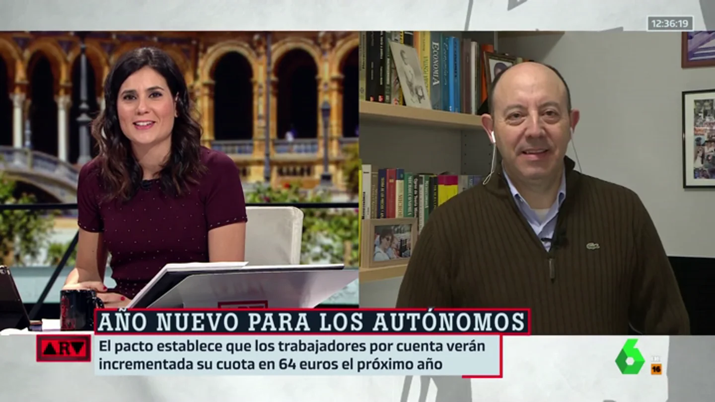 Gonzalo Bernardos, sobre el nuevo acuerdo para los autónomos: "El Gobierno ha hecho electoralismo, pero estas cuentas no se sostienen" Gonzalo Bernardos, sobre el nuevo acuerdo para los autónomos: "El Gobierno ha hecho electoralismo, pero estas cuentas no se sostienen"