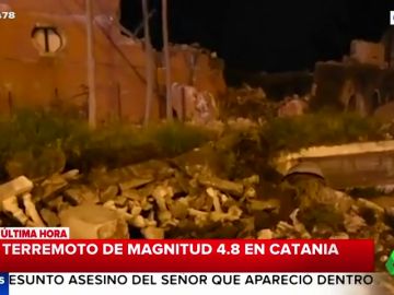 Un terremoto de magnitud 4,8 en Sicilia deja una decena de heridos y daños materiales Un terremoto de magnitud 4,8 en Sicilia deja una decena de heridos y daños materiales