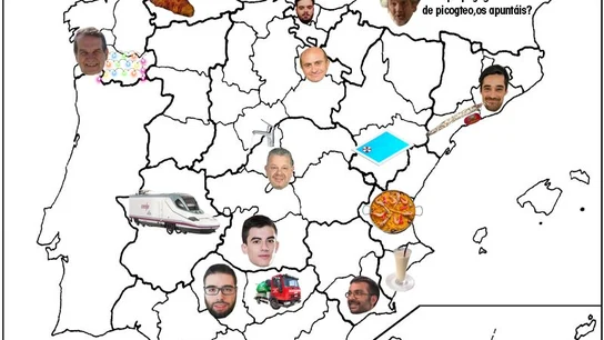 Mapa de Twitter con los principales tópicos y memes por provincias Mapa de Twitter con los principales tópicos y memes por provincias