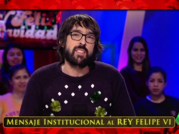 El mensaje institucional de Zapeando al Rey Felipe VI: "¿Por qué no pronunció la palabra pollo en su dicurso navideño?" El mensaje institucional de Zapeando al Rey Felipe VI: "¿Por qué no pronunció la palabra pollo en su dicurso navideño?"