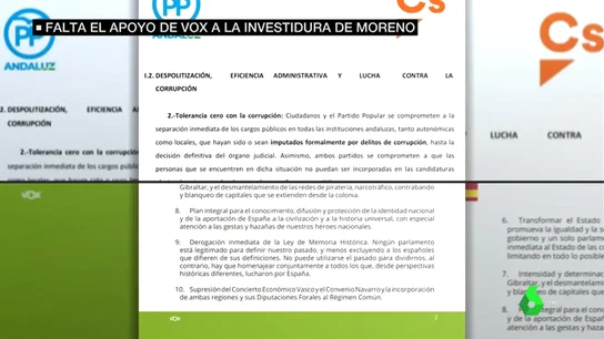 Estas son las diferencias entre el programa de Vox y el acuerdo del PP y Ciudadanos Estas son las diferencias entre el programa de Vox y el acuerdo del PP y Ciudadanos