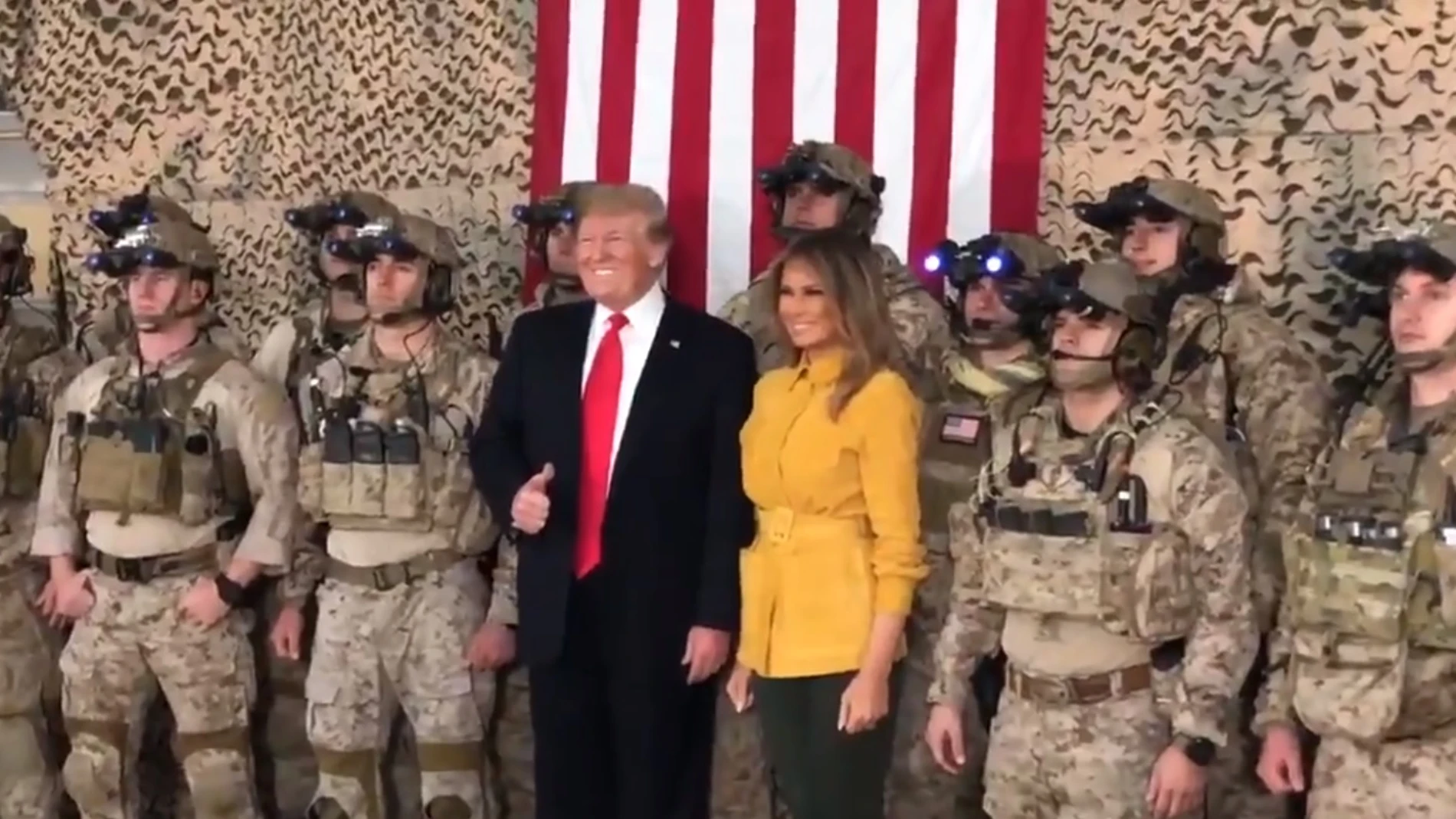 El presidente de EEUU, Donald Trump, y la primera dama, Melania Trump