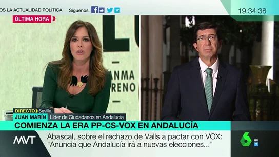 Juan Marín, líder de Ciudadanos en Andalucía Juan Marín, líder de Ciudadanos en Andalucía