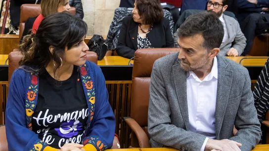 Los líderes de Adelante Andalucía, Teresa Rodríguez, y Antonio Maíllo Los líderes de Adelante Andalucía, Teresa Rodríguez, y Antonio Maíllo