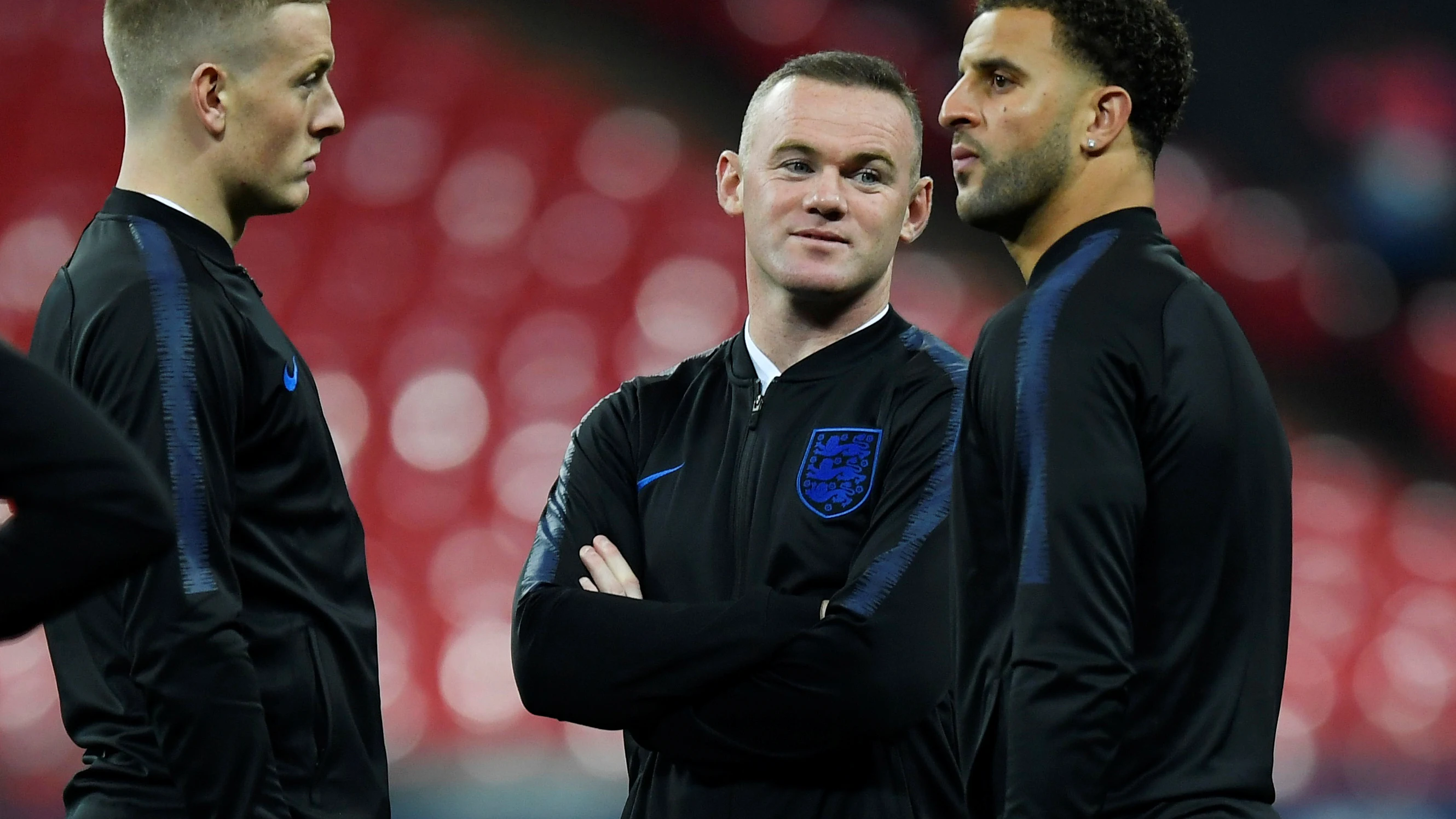 Wayne Rooney, en un entrenamiento de Inglaterra