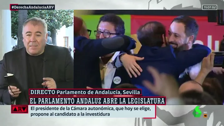 El análisis de Ferreras sobre los pactos en Andalucía: "C's lo ha intentado camuflar con la presencia de Adelante Andalucía, pero Vox está presente en la combinación"