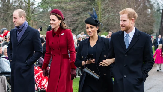 El príncipe Guillermo, Kate, Meghan y el príncipe Harry El príncipe Guillermo, Kate, Meghan y el príncipe Harry