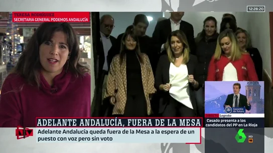 Teresa Rodríguez, sobre la intención del PSOE de presentarse a la investidura: "La señora Díaz vive en una realidad paralela" Teresa Rodríguez, sobre la intención del PSOE de presentarse a la investidura: "La señora Díaz vive en una realidad paralela"