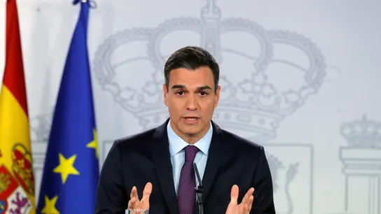 El presidente del Gobierno, Pedro Sánchez El presidente del Gobierno, Pedro Sánchez, durante su comparecencia