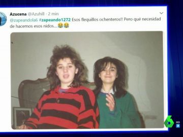 Flequillos ochenteros, tacones con calentadores, barbilla de chivo... las tendencias más absurdas que siguieron los espectadores de Zapeando Flequillos ochenteros, tacones con calentadores, barbilla de chivo... las tendencias más absurdas que siguieron los espectadores de Zapeando