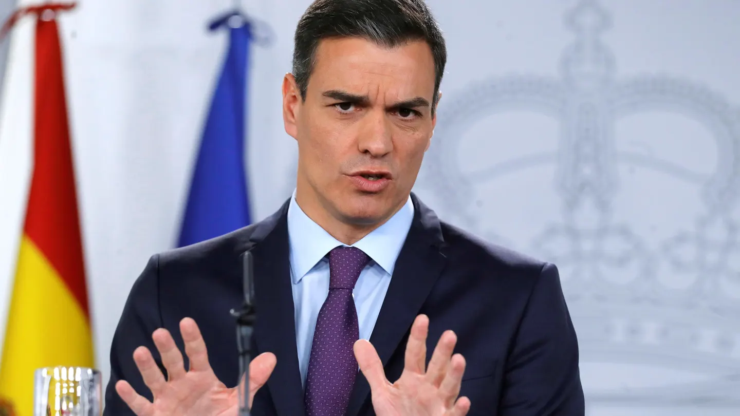 El presidente del Gobierno, Pedro Sánchez, durante una comparecencia El presidente del Gobierno, Pedro Sánchez, durante una comparecencia