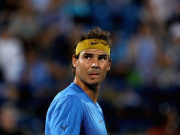 Rafa Nadal, con cara de circunstancias Rafa Nadal, con cara de circunstancias
