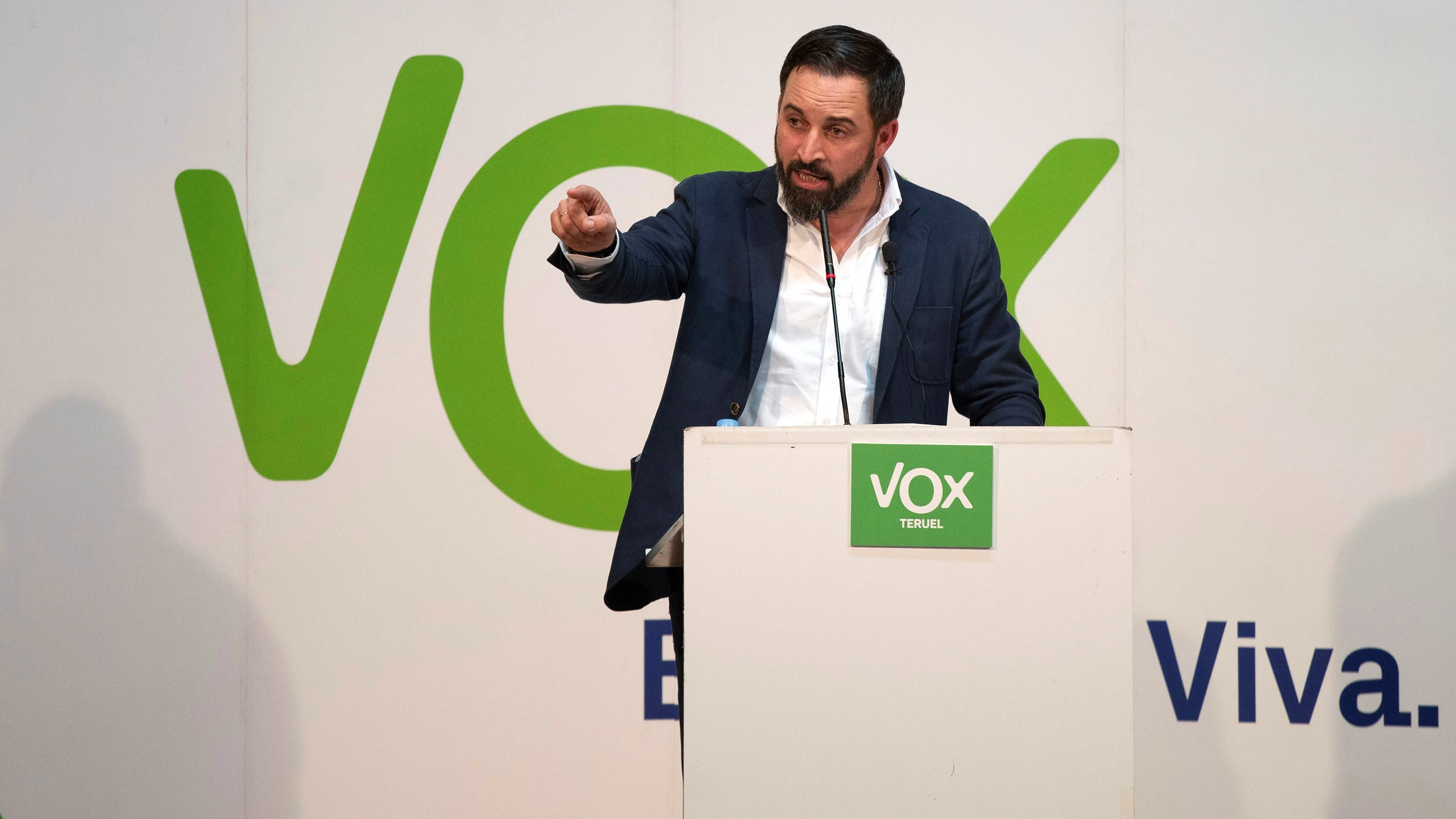 El presidente de Vox, Santiago Abascal