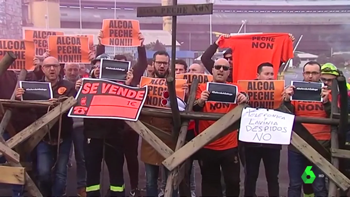 Los trabajadores de Alcoa anuncian más movilizaciones tras la reunión con la empresa Los trabajadores de Alcoa anuncian más movilizaciones tras la reunión con la empresa