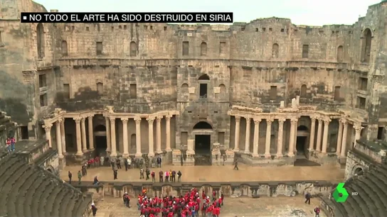 No todo el arte está perdido en Siria: un teatro romano en pie pese a los bombardeos llena de esperanza a los expertos No todo el arte está perdido en Siria: un teatro romano en pie pese a los bombardeos llena de esperanza a los expertos