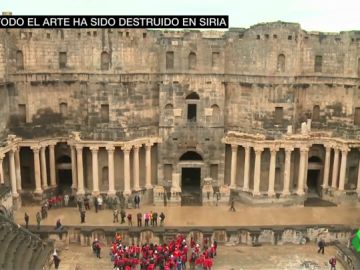 No todo el arte está perdido en Siria: un teatro romano en pie pese a los bombardeos llena de esperanza a los expertos No todo el arte está perdido en Siria: un teatro romano en pie pese a los bombardeos llena de esperanza a los expertos