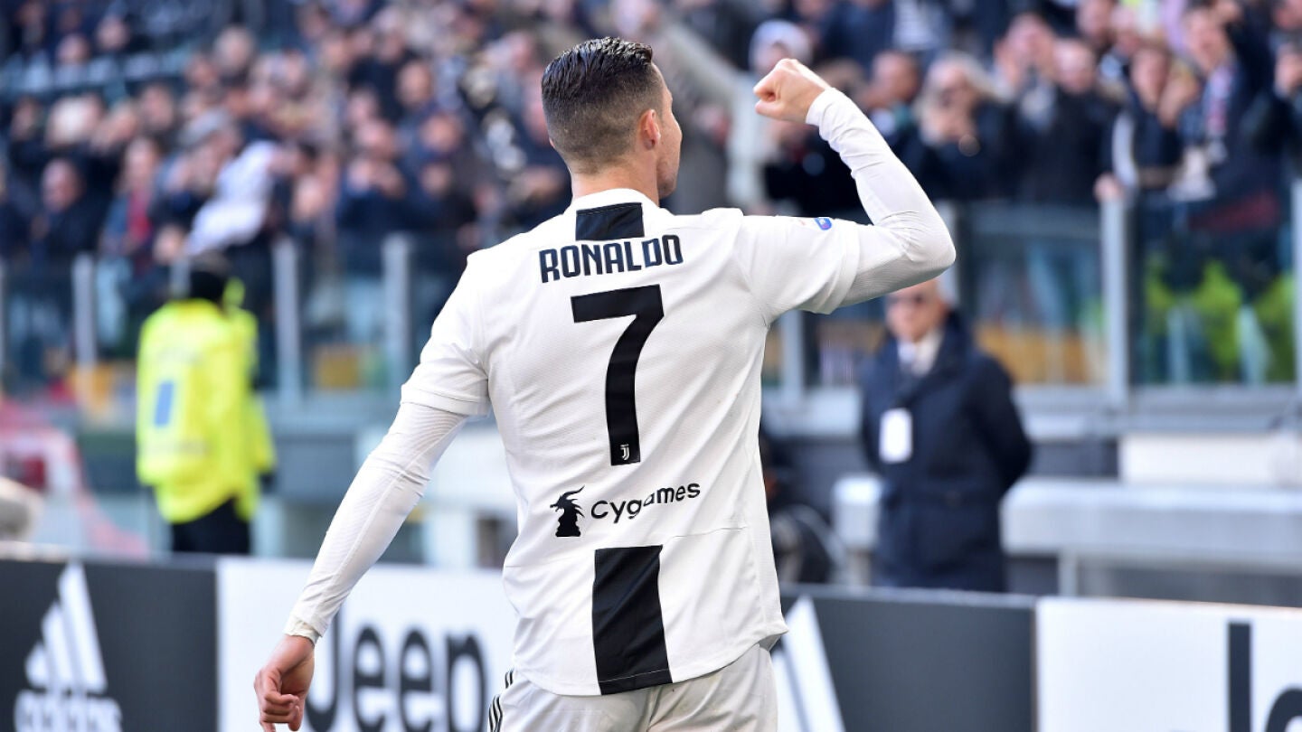 Cristiano celebra un gol con la Juventus
