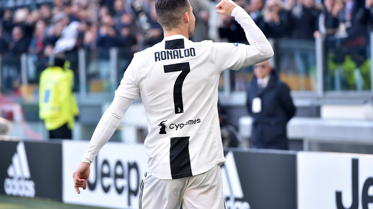 Cristiano celebra un gol con la Juventus