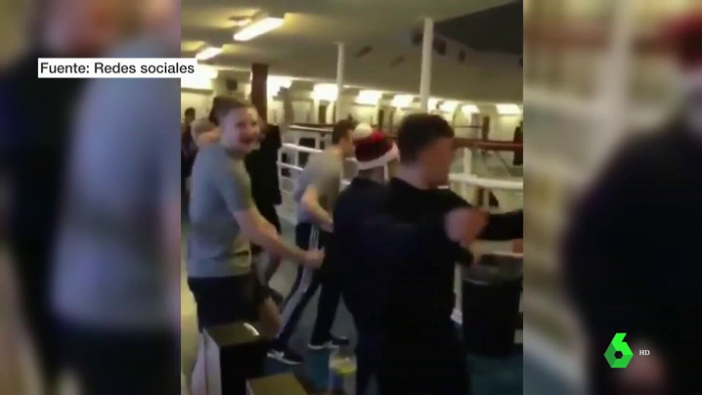 Presos celebrando la Navidad en la c&aacute;rcel