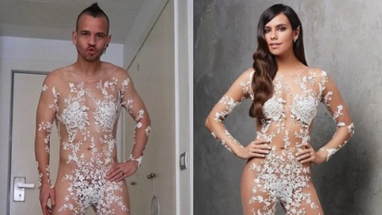 Imagen de Cristina Pedroche y David Muñoz con el vestido de las Campanadas Imagen de Cristina Pedroche y David Muñoz con el vestido de las Campanadas