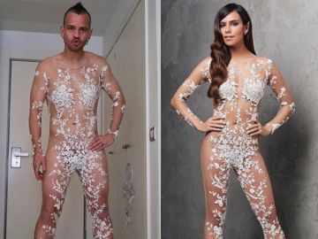 Imagen de Cristina Pedroche y David Muñoz con el vestido de las Campanadas Imagen de Cristina Pedroche y David Muñoz con el vestido de las Campanadas