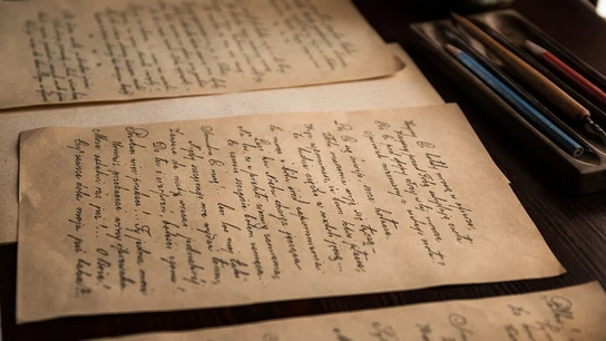 Carta antigua - Imagen de archivo Carta antigua