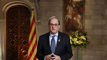 Quim Torra durante el discurso de Navidad