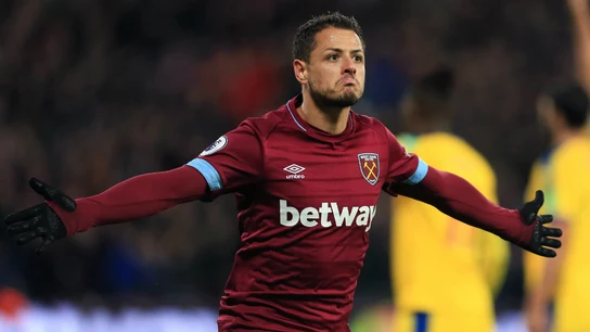 Chicharito, con el West Ham Chicharito, con el West Ham