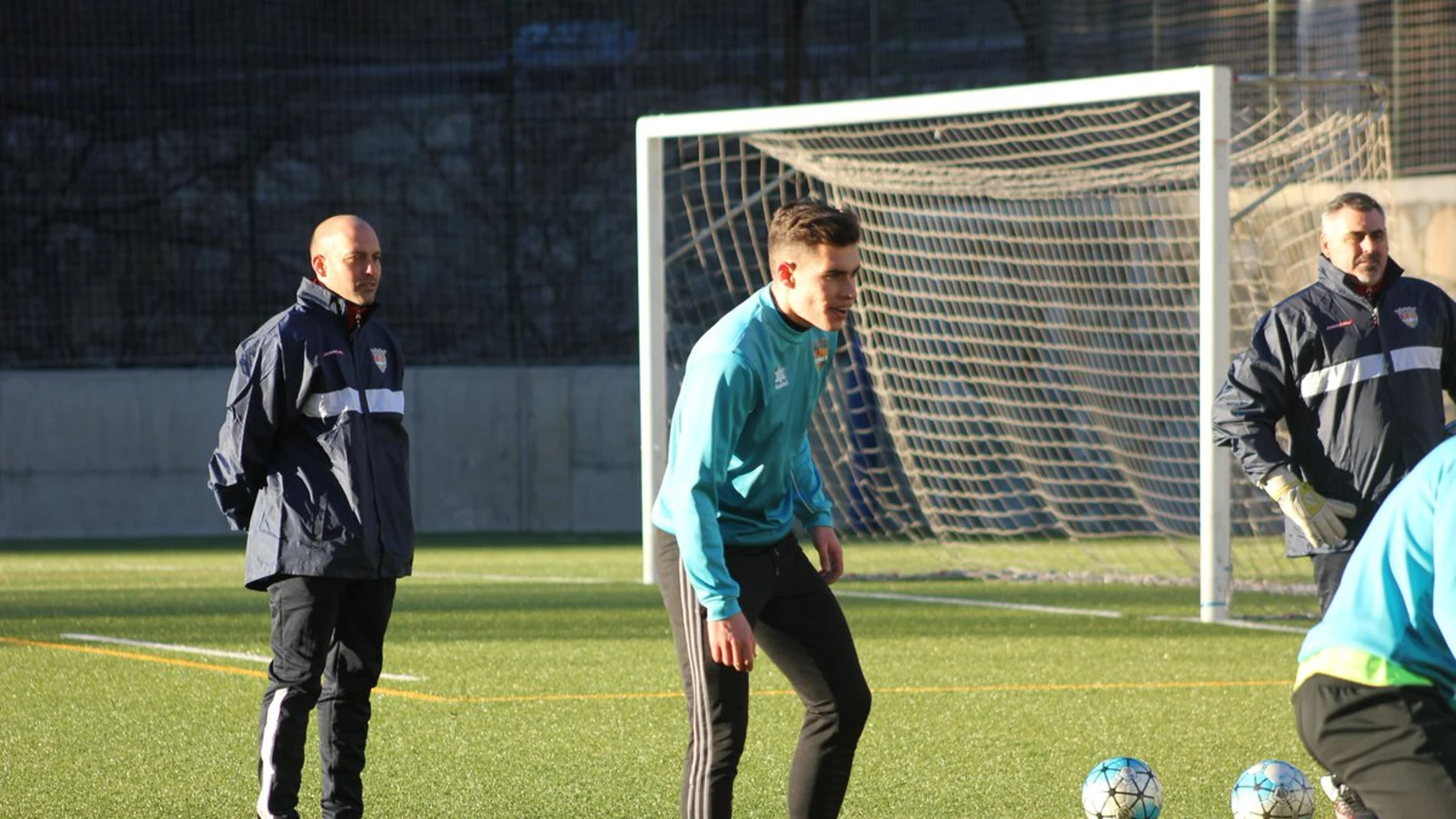 El FC Andorra, en un entrenamiento