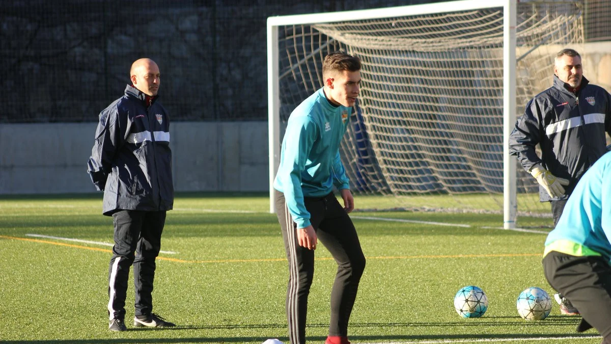 El FC Andorra, en un entrenamiento