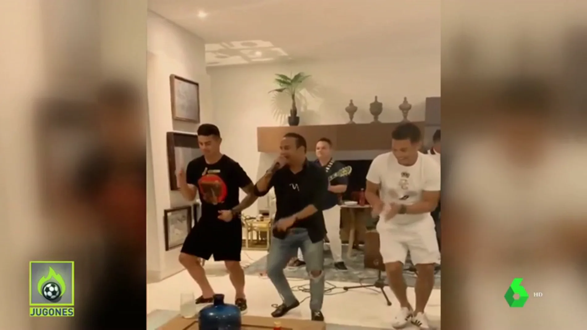 El duelo de baile entre James Rodríguez y Teo Gutiérrez