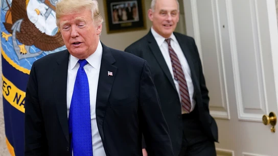 El presidente Trump y John Kelly, en una imagen de archivo. El presidente Trump y John Kelly, en una imagen de archivo.
